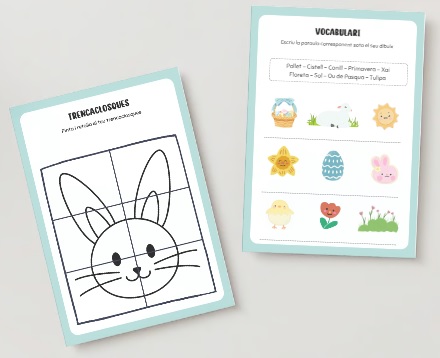 Profes Papel Tijera Llibret de Pasqua