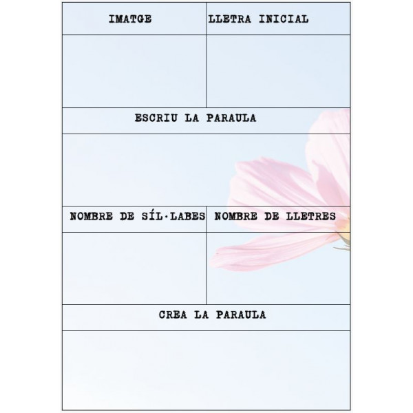 PLANTILLA DE LECTOESCRIPTURA