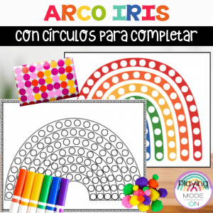 Arco Iris con círculos para completar