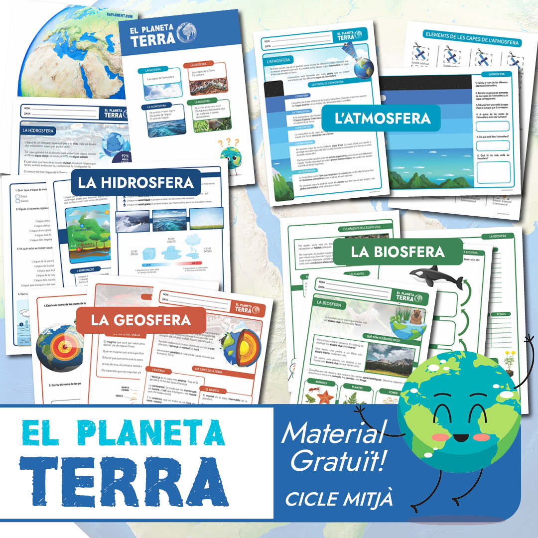 EL PLANETA TERRA - Fitxes per a Cicle Mitjà