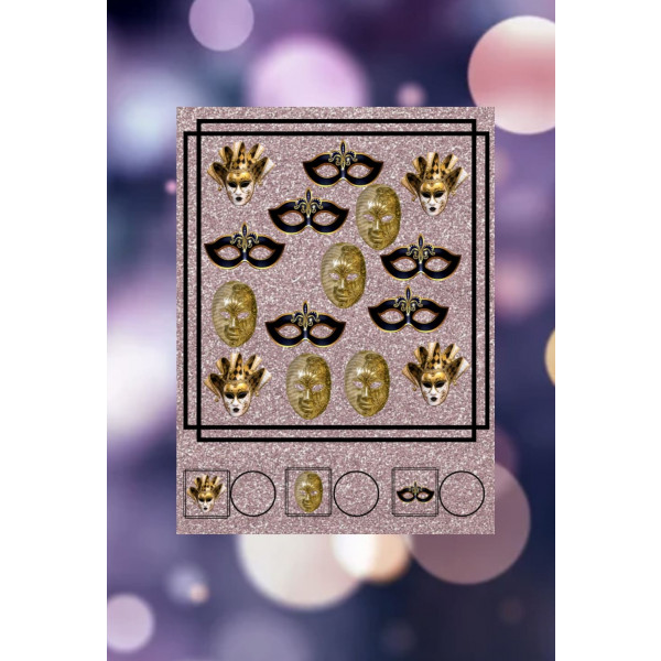 JUEGO MÁSCARAS CARNAVAL