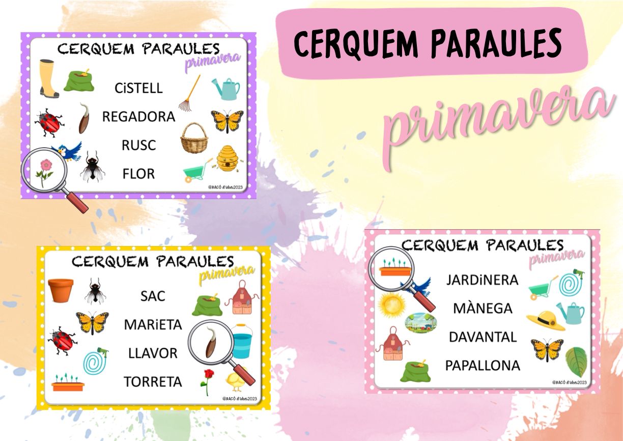 Cerquem paraules de primavera en lletra de pal