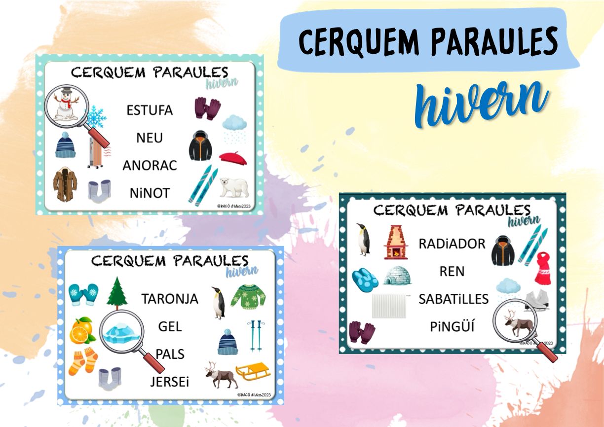 Cerquem paraules d'hivern en lletra de pal