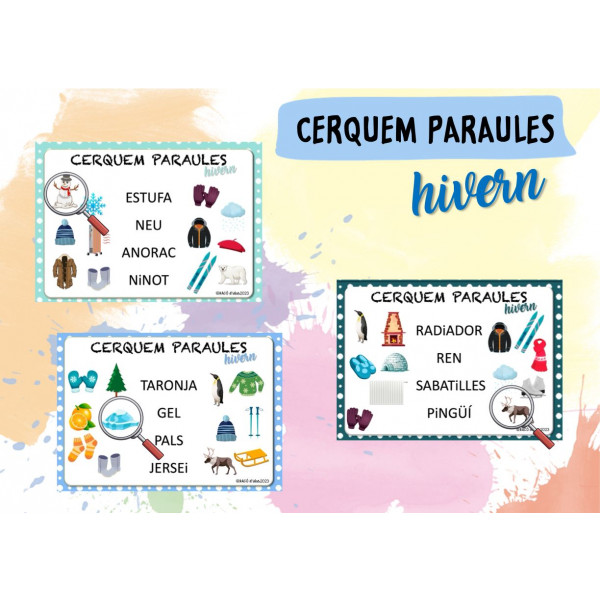 Cerquem paraules d'hivern en lletra de pal