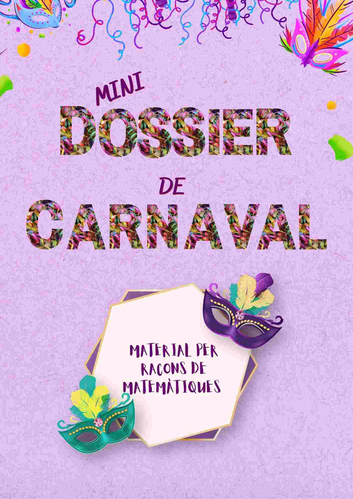 Mini dossier mates carnaval