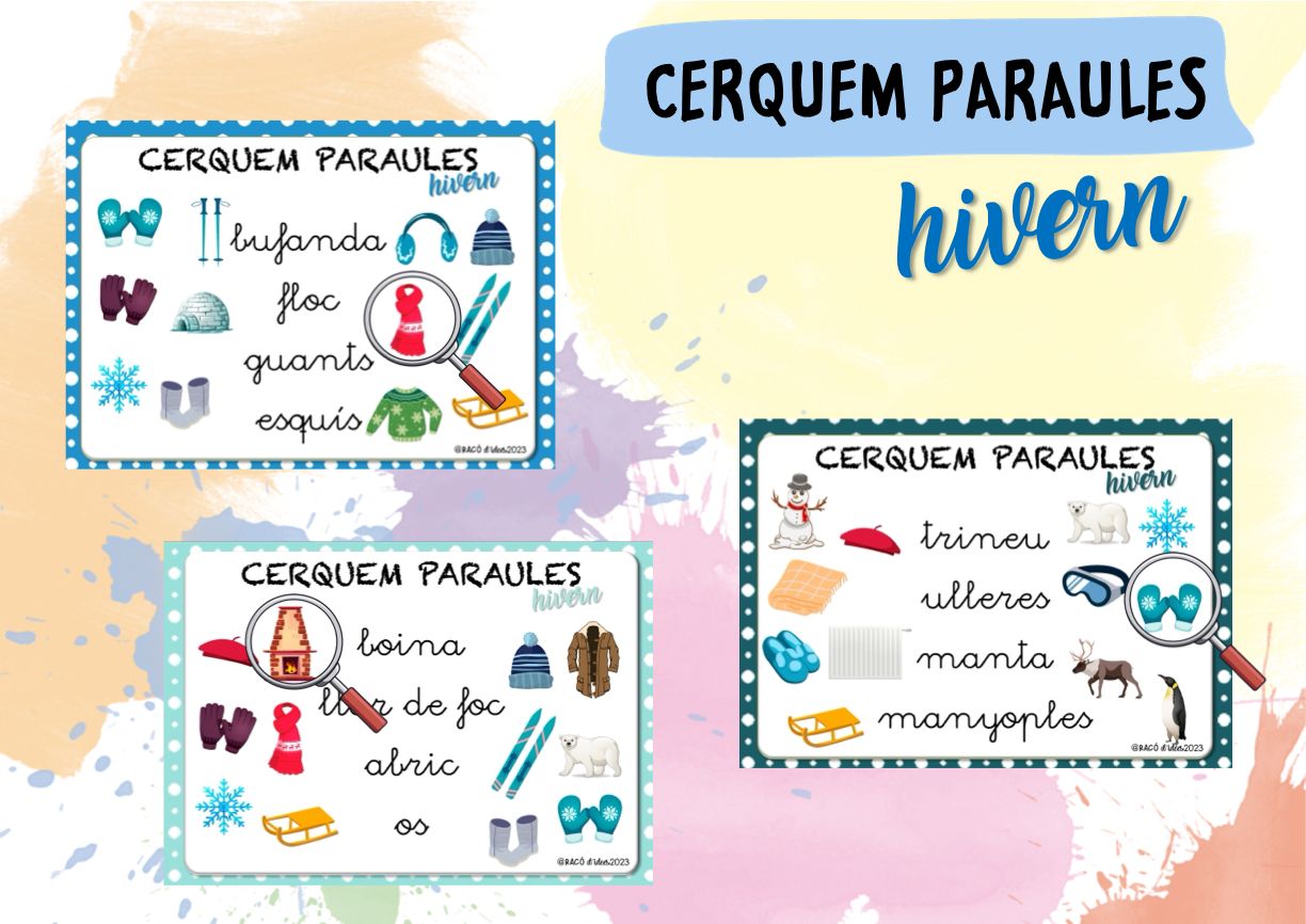 Cerquem paraules d'hivern en lletra lligada