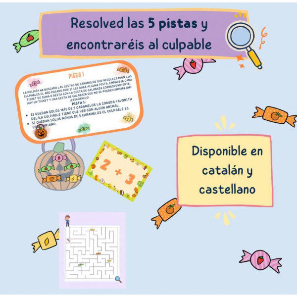 JUEGO DE PISTAS (PRIMER CICLO): Misterio en Halloweentown (CAST / CAT)