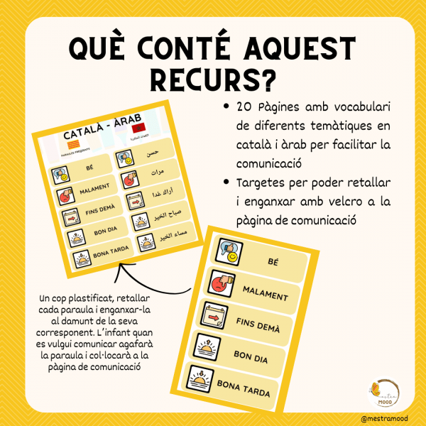 Material de comunicació Català-Àrab