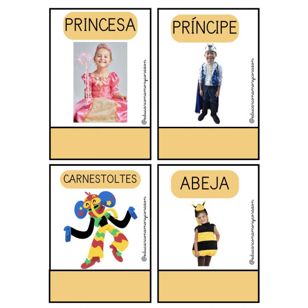 JUEGO LECTOESCRITURA CARNAVAL