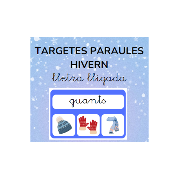TARGETES PARAULES HIVERN lletra lligada