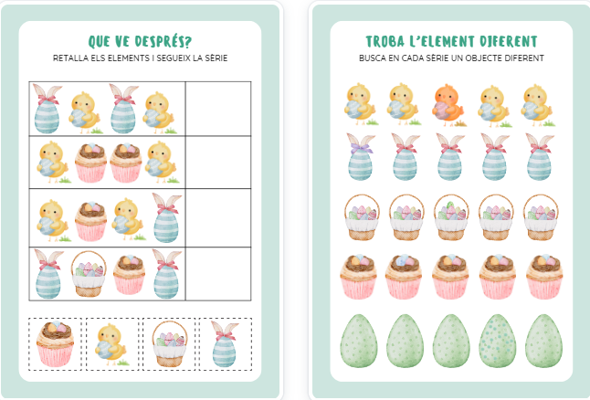 Profes Papel Tijera LLIBRE D'ACTIVITATS DE PASQUA