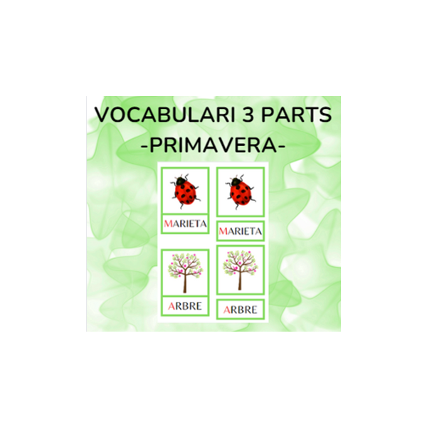 Vocabulari 3 parts - PRIMAVERA