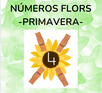 Números flors PRIMAVERA