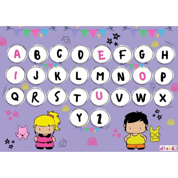 Làmines per treballar l'abecedari