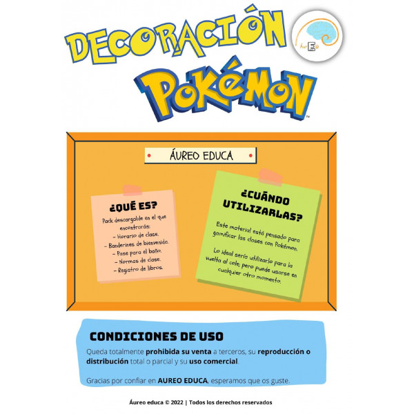 Decoración Pokémon
