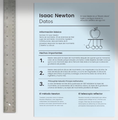 Información de Isaac Newton