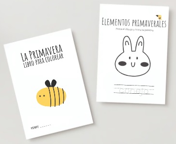 La Primavera: libro para colorear