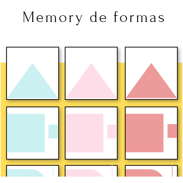 MEMORY DE FORMAS