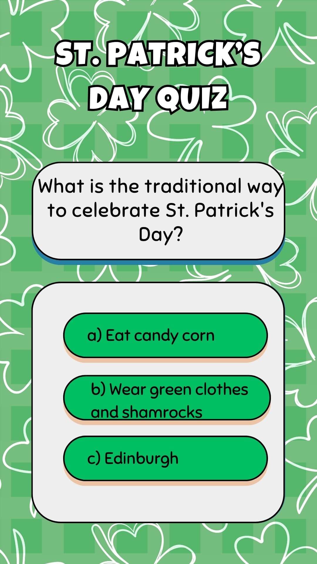 Profes Papel Tijera St. Patrick's quiz video
