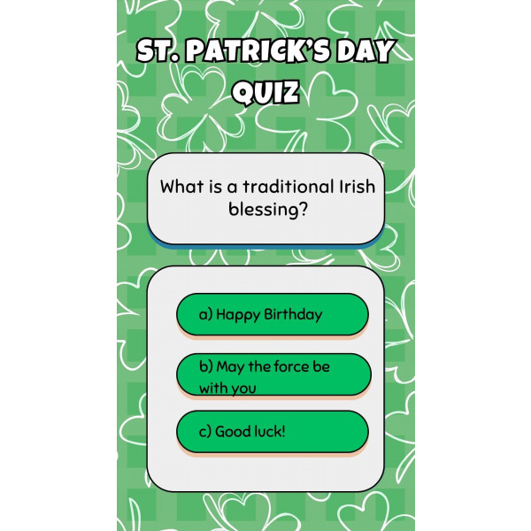 St. Patrick's quiz video