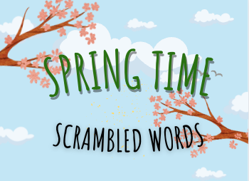 Scrambled Words: Spring Time