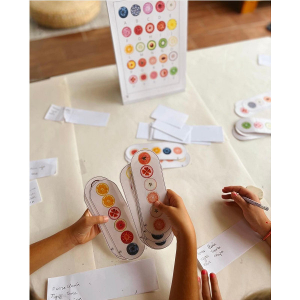 Abecedario secreto de frutas