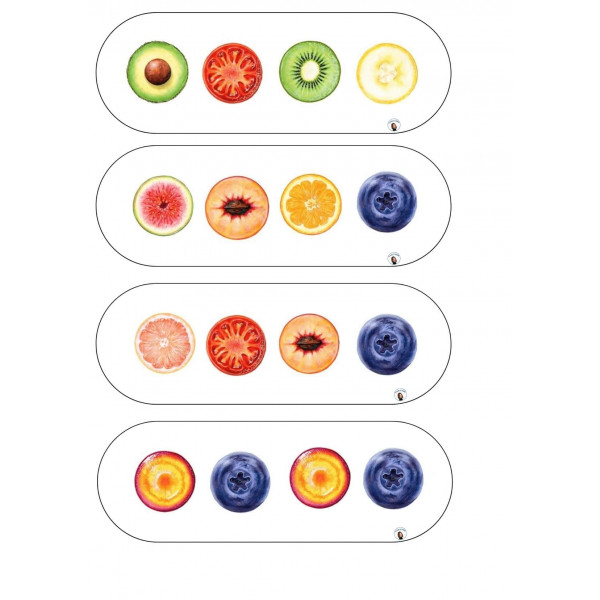 Abecedario secreto de frutas