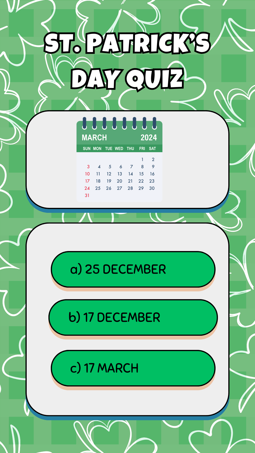 St. Patricks Easy Quiz