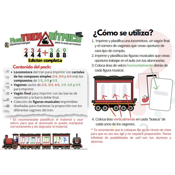 MusiTREN Rítmico - Pack Completo (2/4, 3/4, 4/4, 3/8, 6/8 y 9/8)