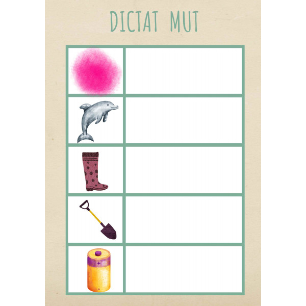 DICTAT MUT PARAULES CURTES