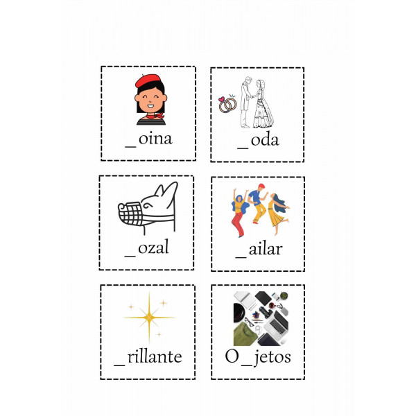 Trabajamos la B, la V, la MB y la NV