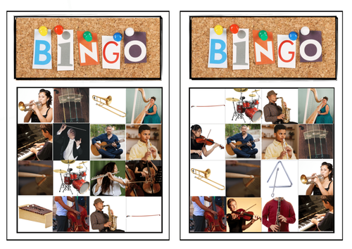 Musical Instruments Bingo