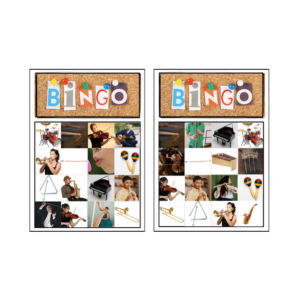 Musical Instruments Bingo