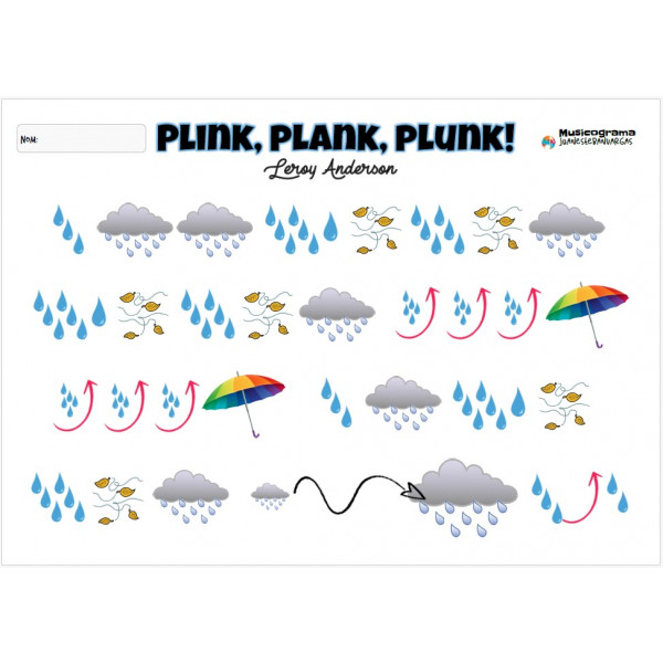 Musicograma PLINK PLANK PLUNK - Leroy Anderson + Vídeo