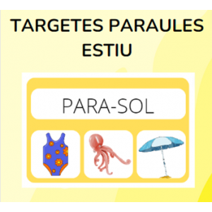 TARGETES PARAULES ESTIU
