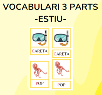 Vocabulari 3 parts - ESTIU