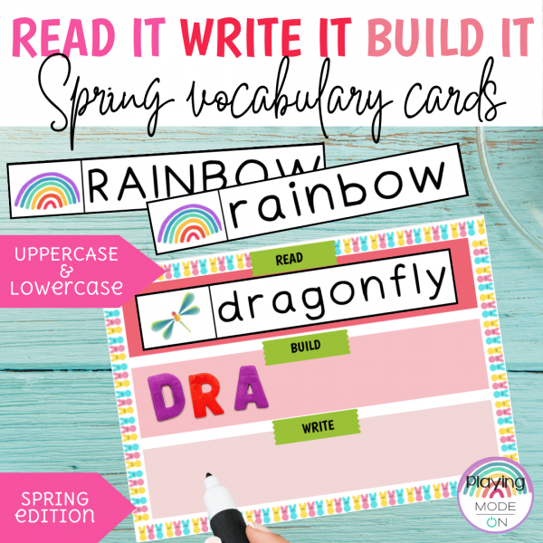 Spring cards and templates: READ it, BUILD it and WRITE it