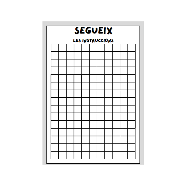 SEGUEIX LES INSTRUCCIONS