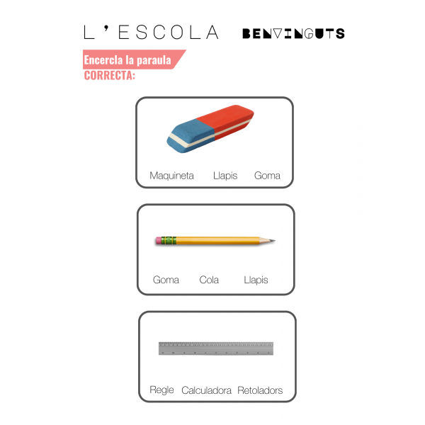 Benvinguts! L'escola.