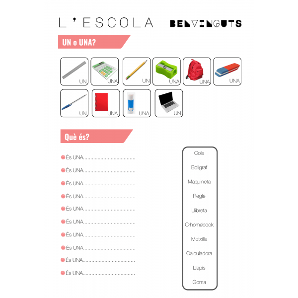 Benvinguts! L'escola.