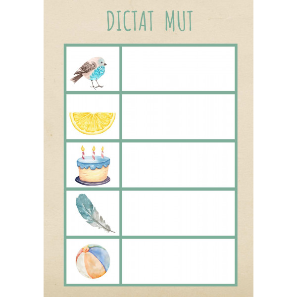 DICTAT MUT PARAULES LLARGUES/ SIL·LABA TRAVADA