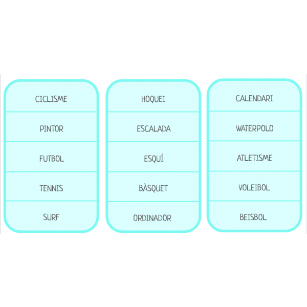 PARAULA INTRUSA. JOC LECTURA DE PARAULES. 60 targetes.