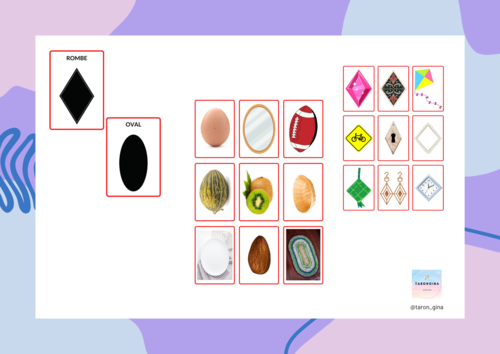 ROMBE-OVAL: joc de classificació de figures geomètriques