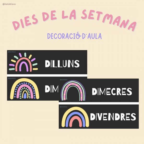 Els dies de la setmana