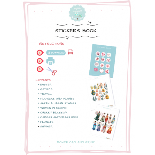 Stickers Book - Libro de Pegatinas