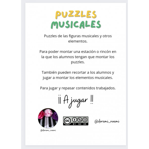 PUZZLES MUSICALES