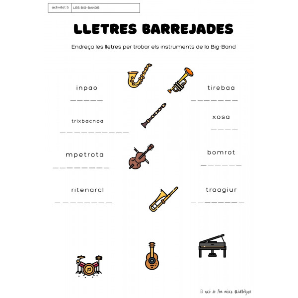 EL JAZZ 12 ACTIVITATS