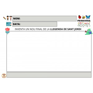 INVENTEM NOU FINAL DE LA LLEGENDA DE SANT JORDI