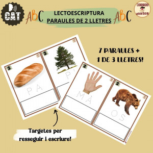 REPASSAR VOCABULARI PARAULES 2 LLETRES (LECTOESCRIPTURA)