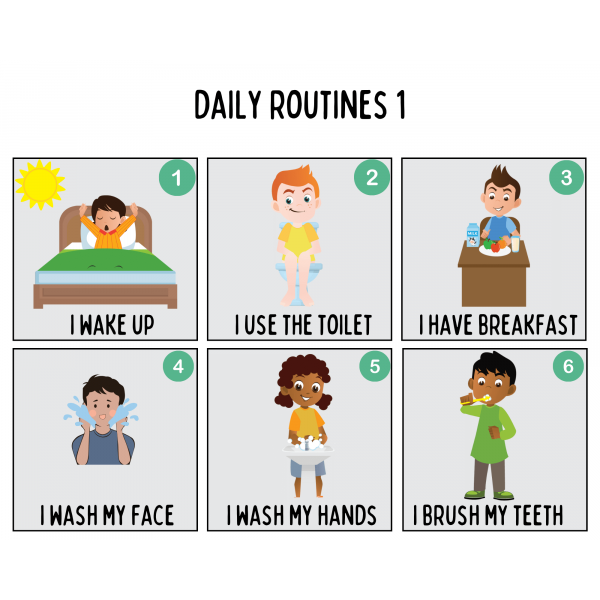 Daily routines schedule
